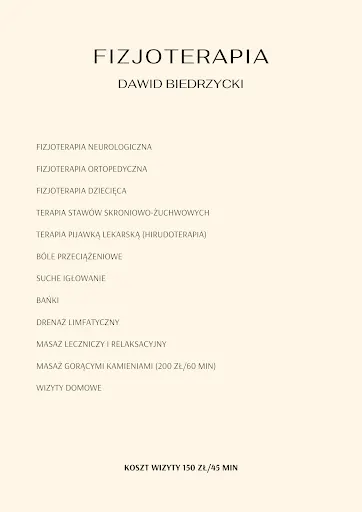 Fizjoterapia Dawid Biedrzycki
